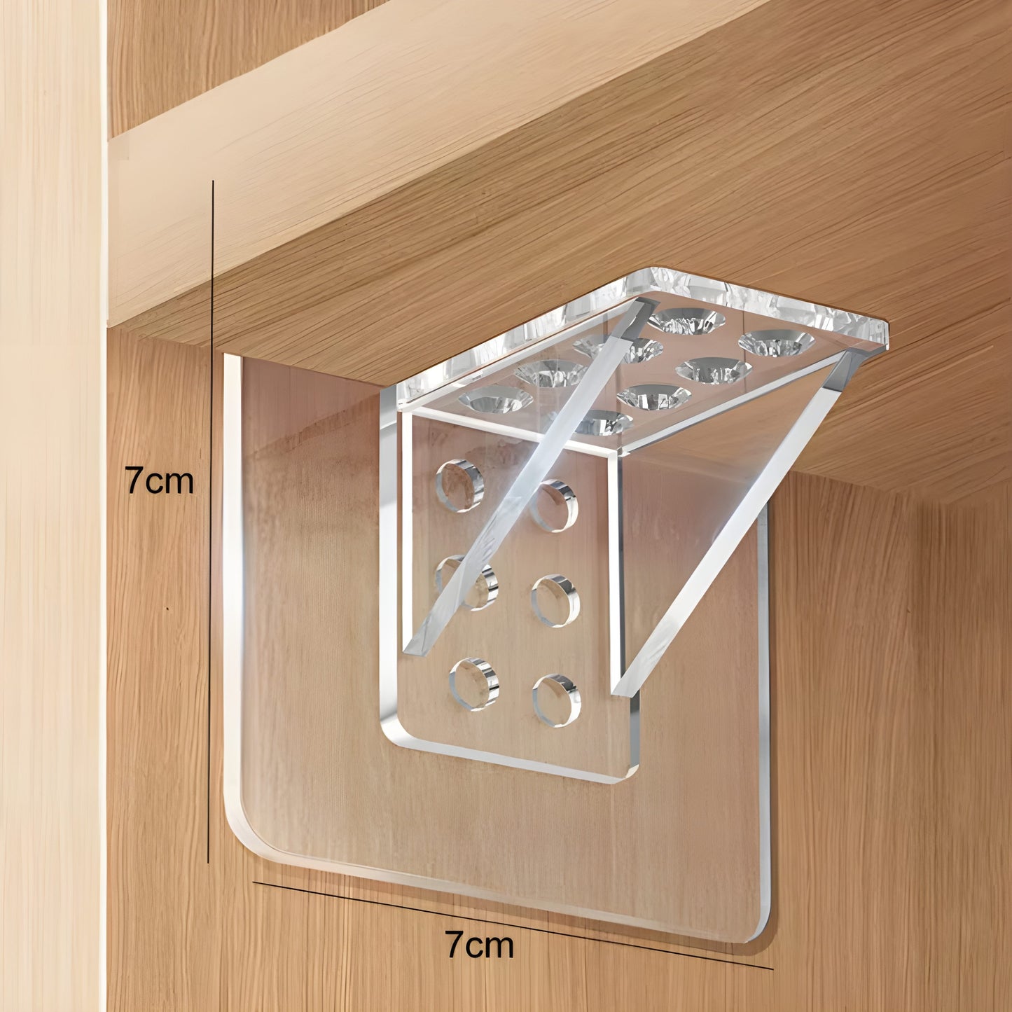 TECBULL® Einlegeboden Halter Single, Bodenträger, selbstklebend