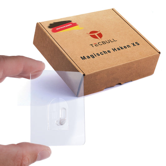 TECBULL® Magische Haken XS, rückstandsfrei ablösbar, wiederverwendbar