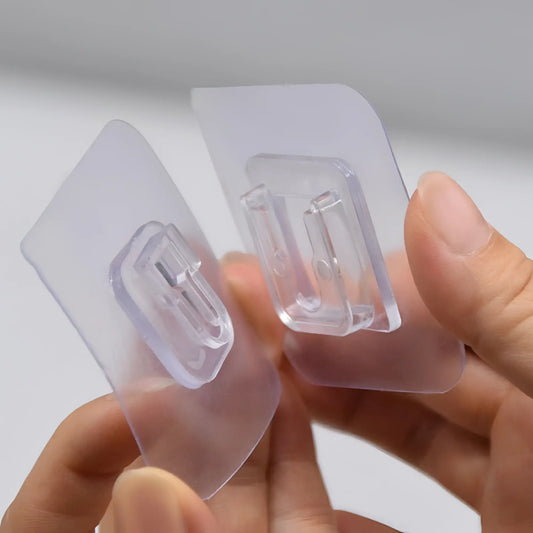 TECBULL® Klebehaken Klebebefestigungsset Haken+Öse ohne Bohren