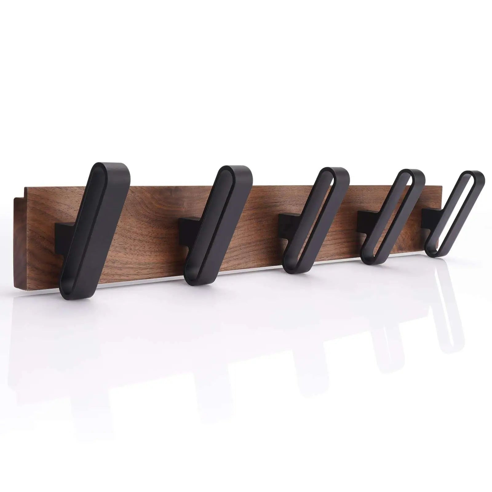 TECBULL Wand Garderobe Walnussholz Deluxe, Garderobenhakenleiste – TECBULL®