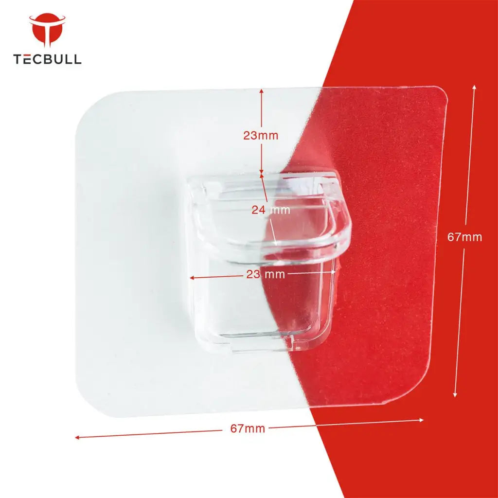 TECBULL® 2-teilige Einlegeboden Halter Bodenträger selbstklebend ohne Bohren