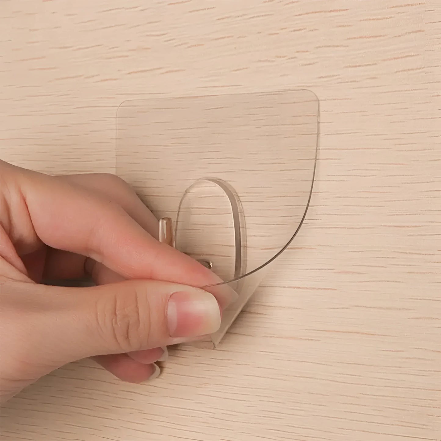 TECBULL® Magische Haken transparent, wiederablösbar, wiederverwendbar, selbstklebend