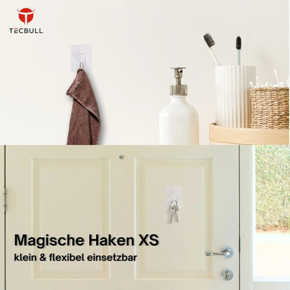TECBULL® Magische Haken XS, rückstandsfrei ablösbar, wiederverwendbar