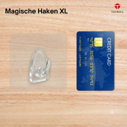 TECBULL® Magische Haken XL, rückstandsfrei ablösbar, wiederverwendbar