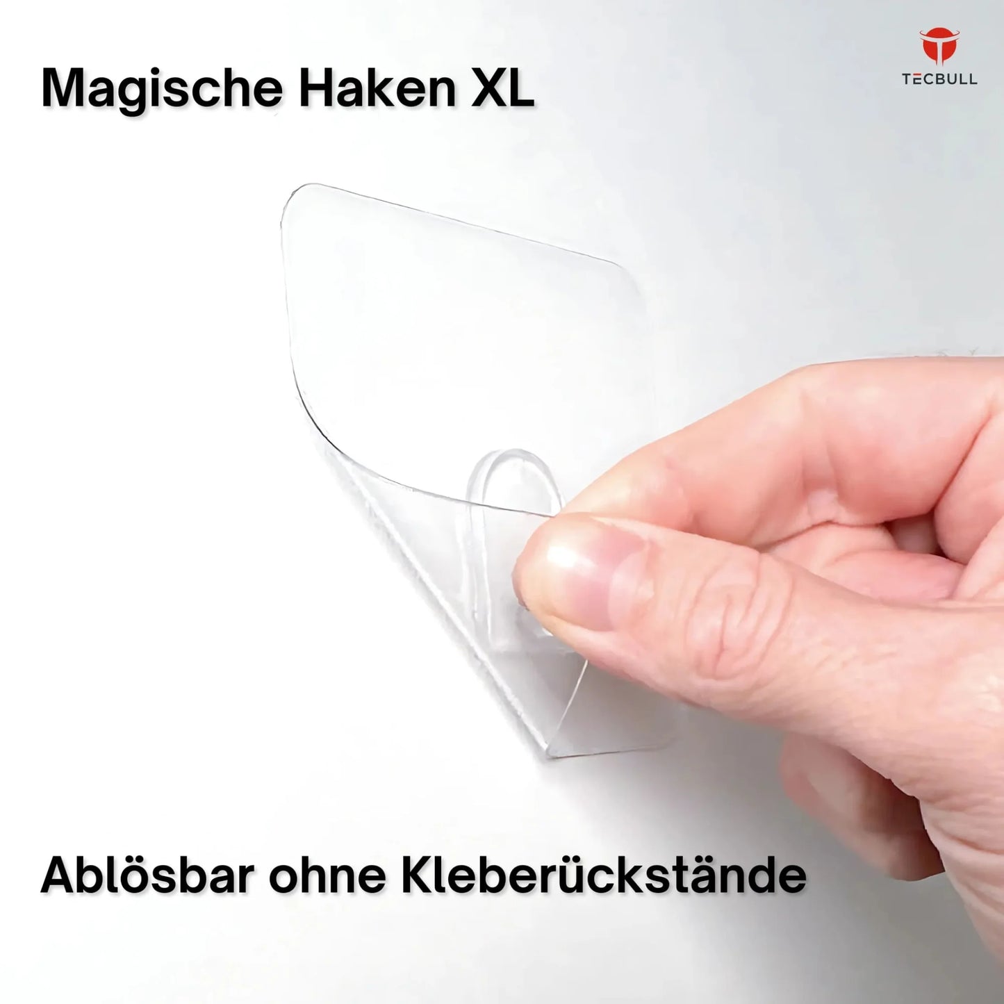 TECBULL® Magische Haken XL, rückstandsfrei ablösbar, wiederverwendbar