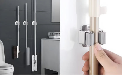 TECBULL® Besenhalterung Wand, Halterung Besen Mopp