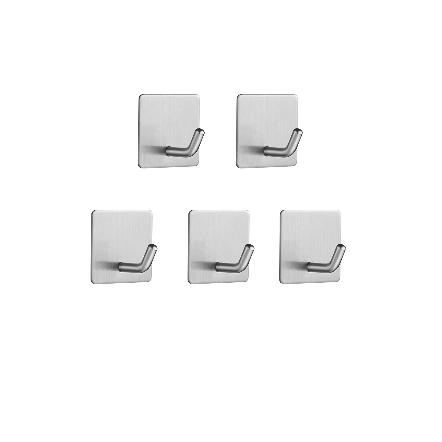 TECBULL Klebehaken V2 Edelstahl massiv, Wandhaken selbstklebend