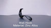 Load and play video in Gallery viewer, TECBULL® TB-822 wall coat hook Premium, coat hook, wall hook