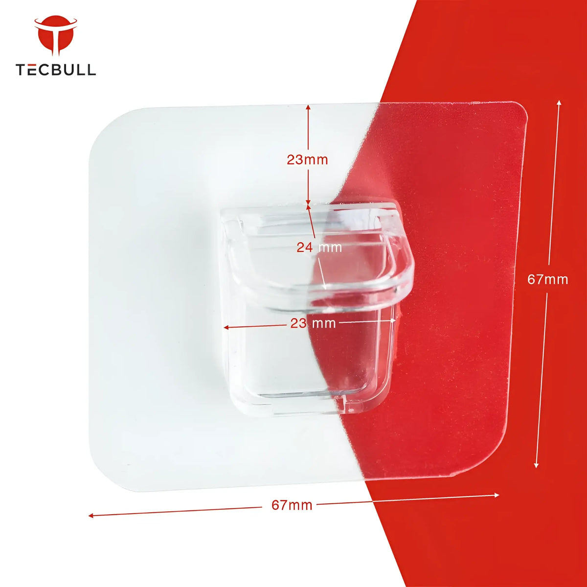 TECBULL® 2-teilige Einlegeboden Halter Bodenträger selbstklebend ohne Bohren