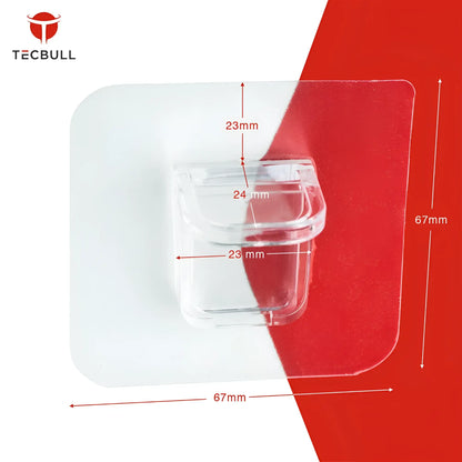 TECBULL® 2-teilige Einlegeboden Halter Bodenträger selbstklebend ohne Bohren