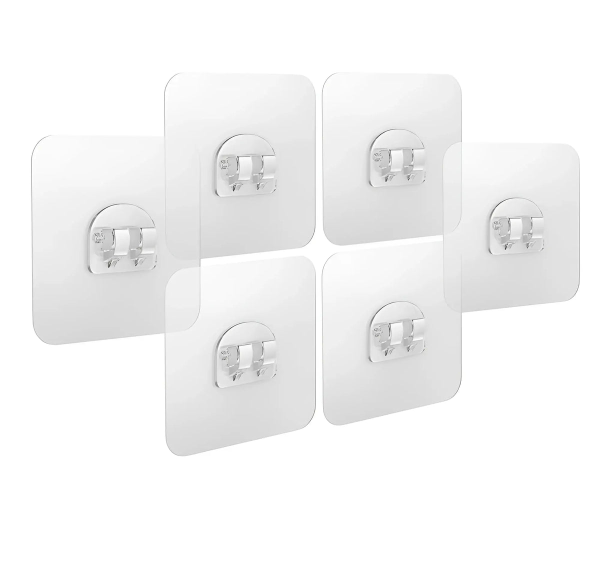 TECBULL® Duschkorb Halterung Gewürzregal Haken selbstklebend - 10er Pack / Einzelhalterung