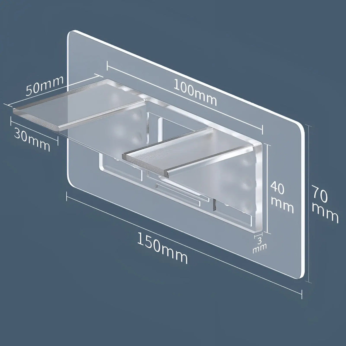TECBULL® Einlegeboden Halter Duo Bodenträger selbstklebend