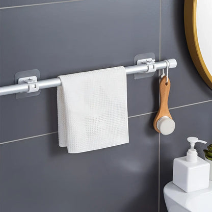 TECBULL® Gardinenstangen Halter Halterungen für Vorhangstangen selbstklebend