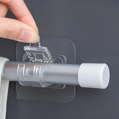 TECBULL® Gardinenstangen Halter Halterungen für Vorhangstangen selbstklebend