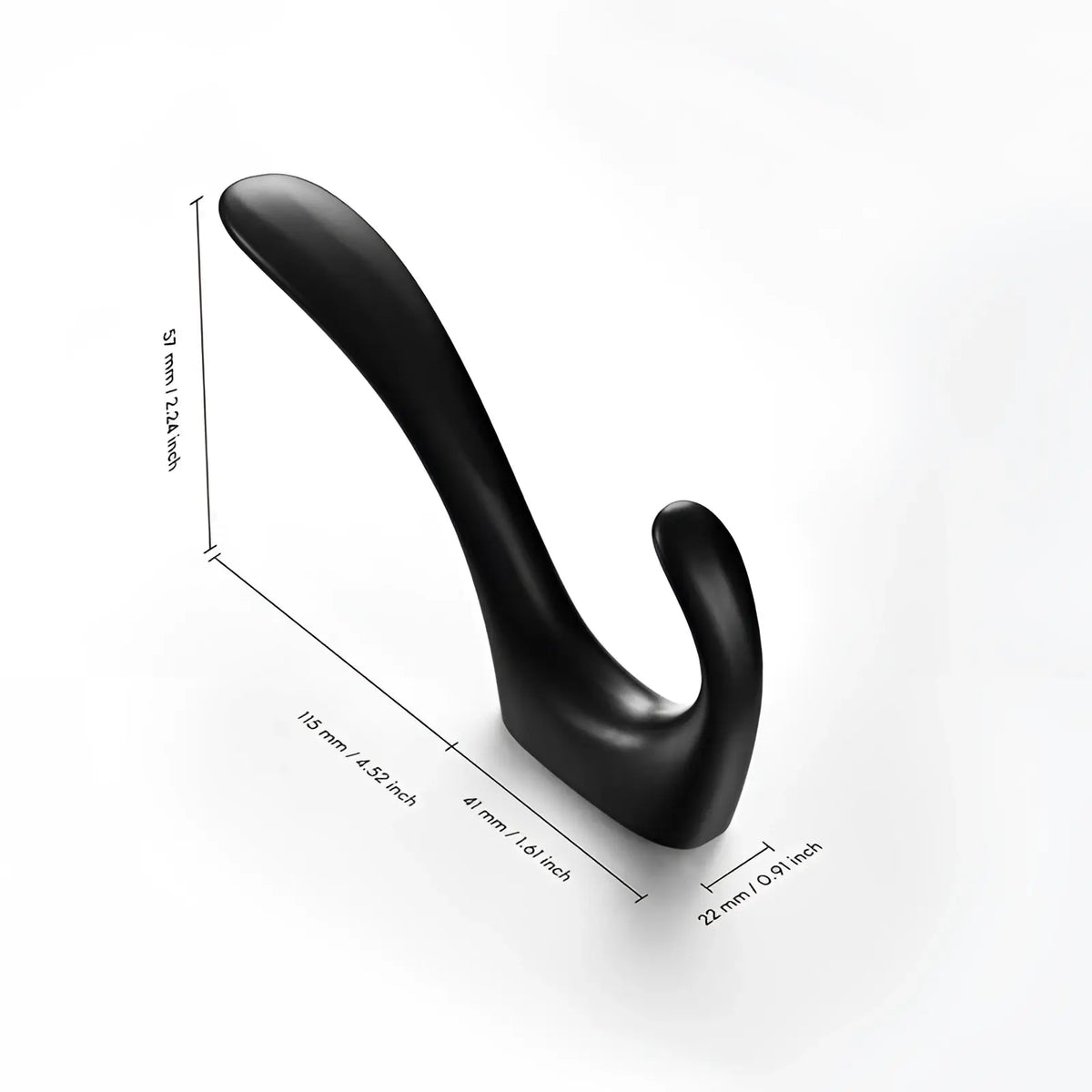 TECBULL® TB-822 Wand Garderobenhaken - massive Premiumqualität