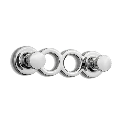 TECBULL® TB-608-2 Wand Garderobenhaken Premium Kleiderhaken Wandhaken - 2er Pack / gebürstet matt