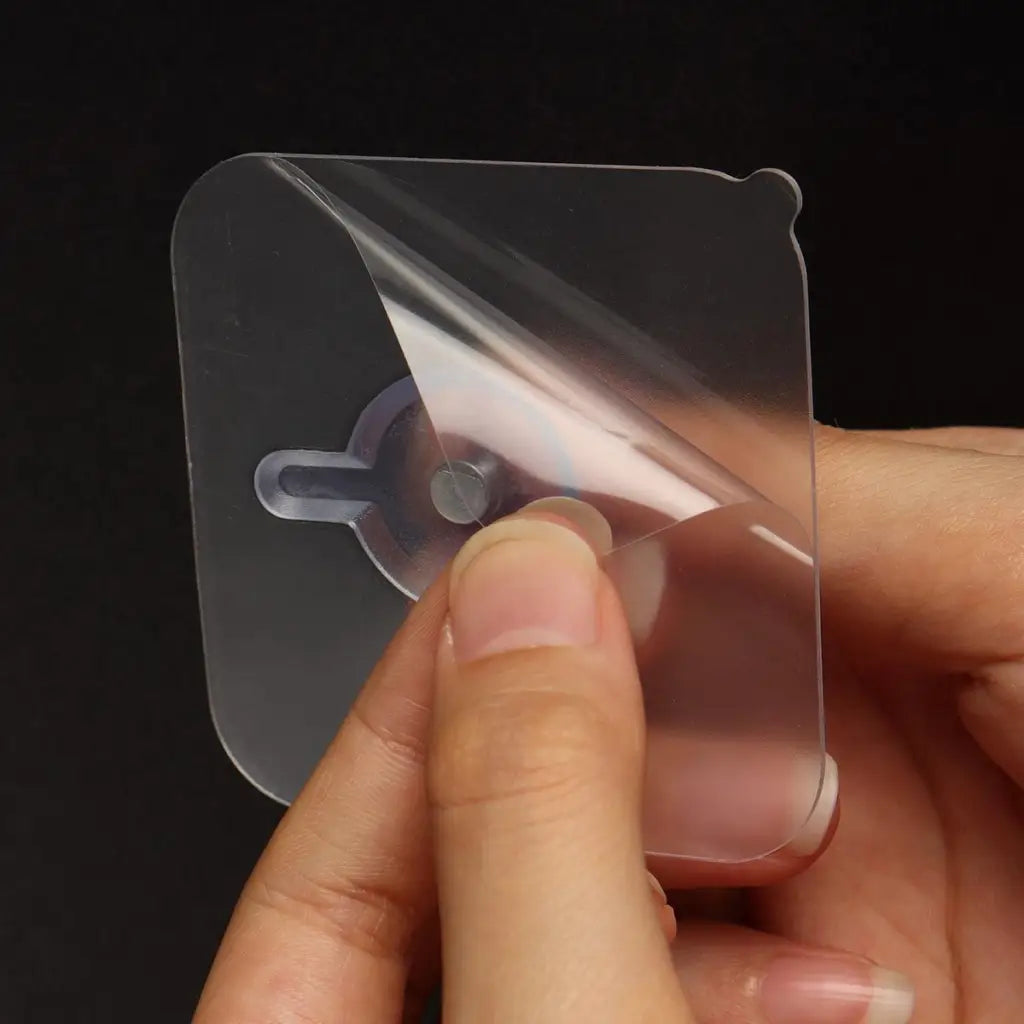 TECBULL® Klebeschrauben transparent, selbstklebende Schrauben, Klebenagel, ohne Bohren