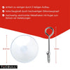 TECBULL® Saugnapf Haken 20er Pack Ø 60mm Handtuchhaken Saughaken