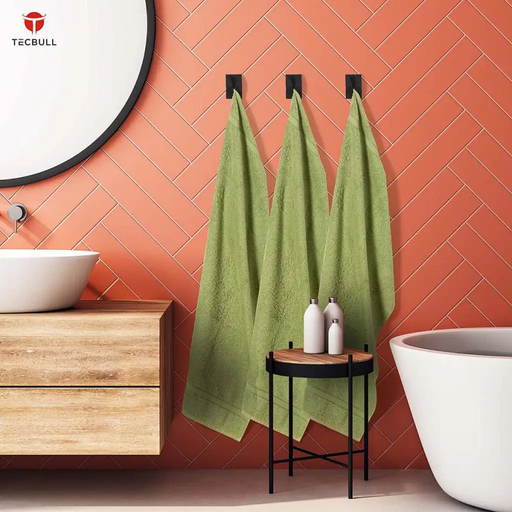 TECBULL Towel Clamp Handtuchklemme Handtuchhalter Geschirrtuchhalter Edelstahl zum kleben