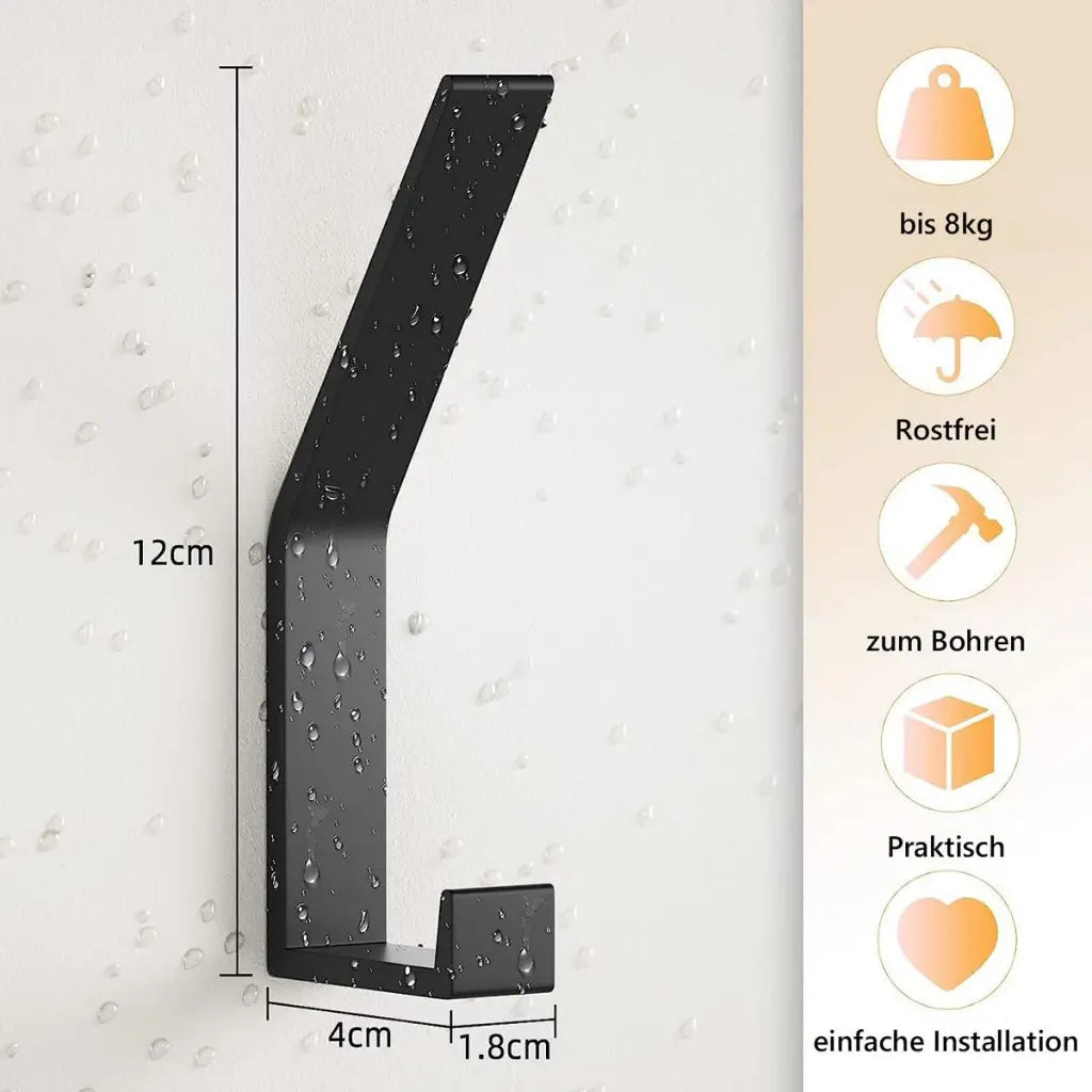 TECBULL® Wand Garderobenhaken Deluxe, Kleiderhaken, Wandgarderobenhaken, Wandhaken