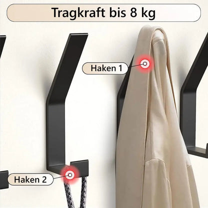 TECBULL® Wand Garderobenhaken Deluxe, Kleiderhaken, Wandgarderobenhaken, Wandhaken